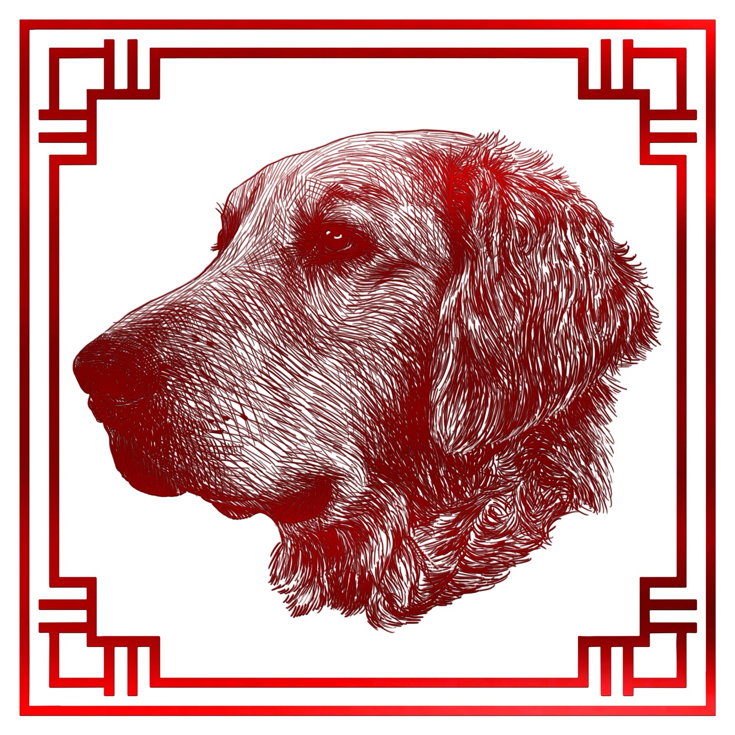 Chinese Zodiac Holographic Sticker - 11 - Dog Decorative Stickers JoyousJoyfulJoyness