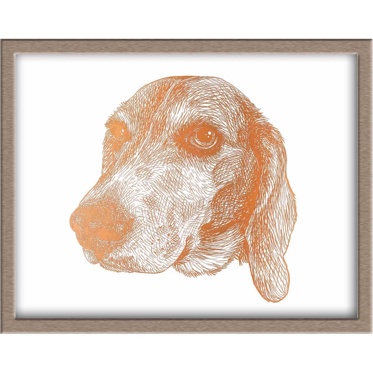 Beagle Foiled Print (Bagels) Posters, Prints, & Visual Artwork JoyousJoyfulJoyness