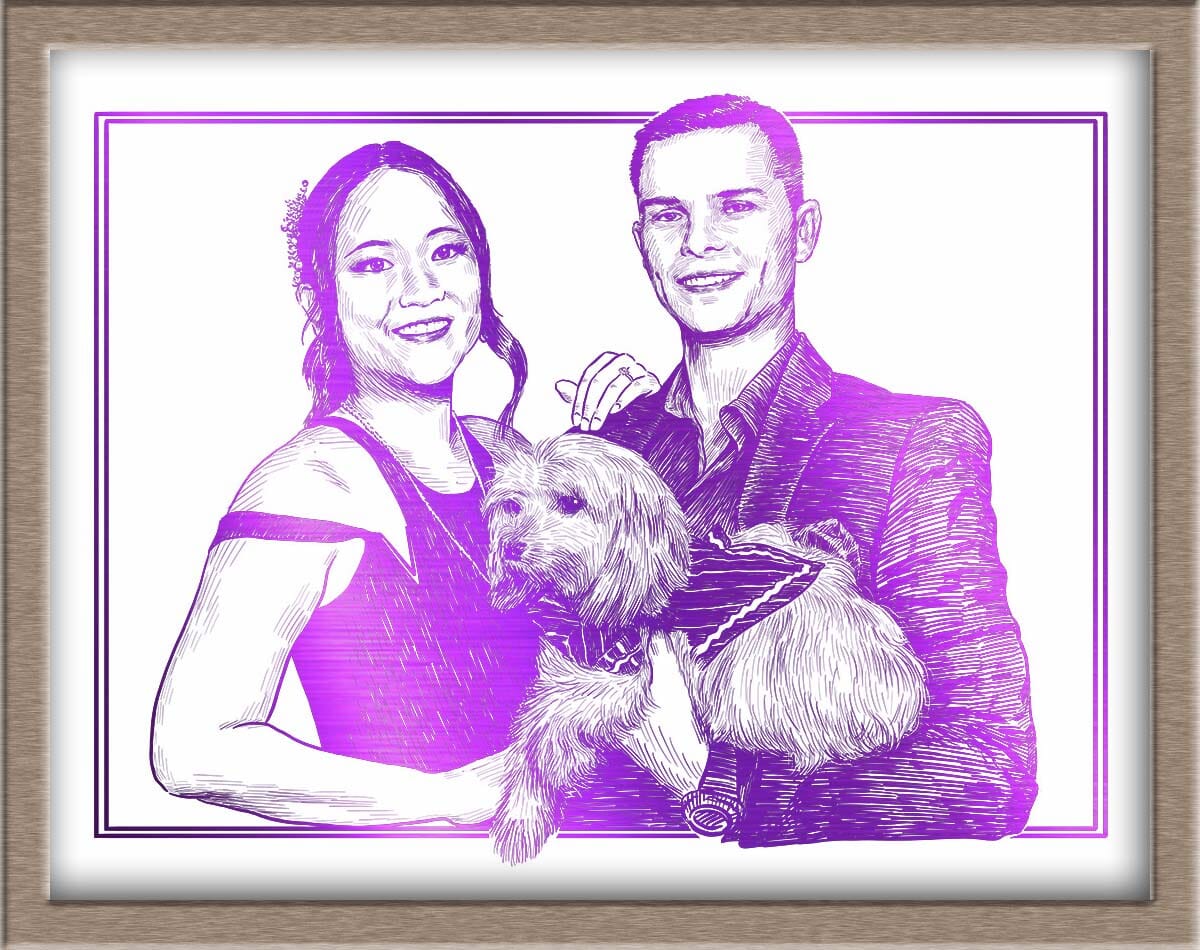 Custom Foiled Portrait Reprint (starting at $20) Posters, Prints, & Visual Artwork JoyousJoyfulJoyness