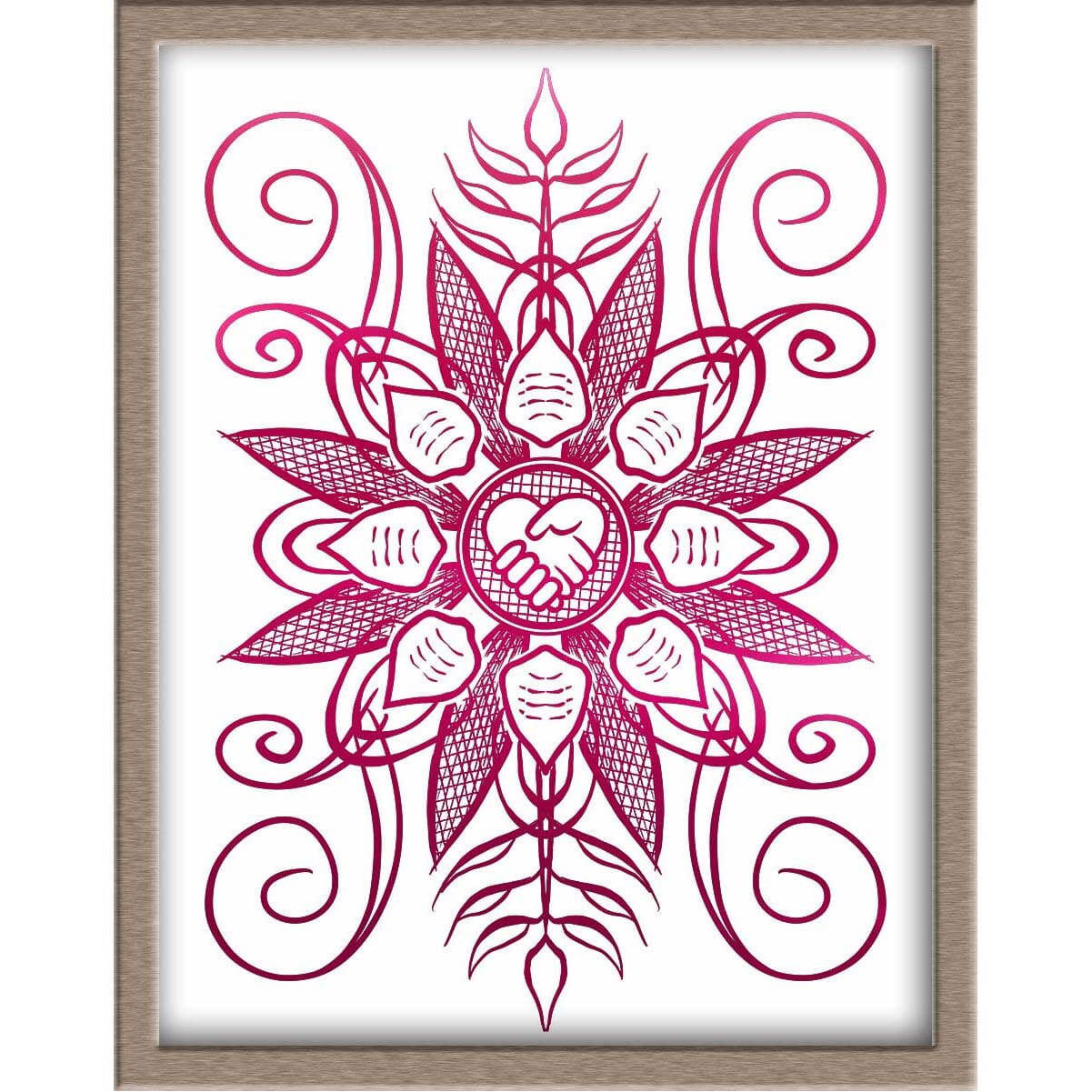 Common Humanity Collective Mandala Foiled Print | A Portion of Sales Donated Posters, Prints, & Visual Artwork JoyousJoyfulJoyness