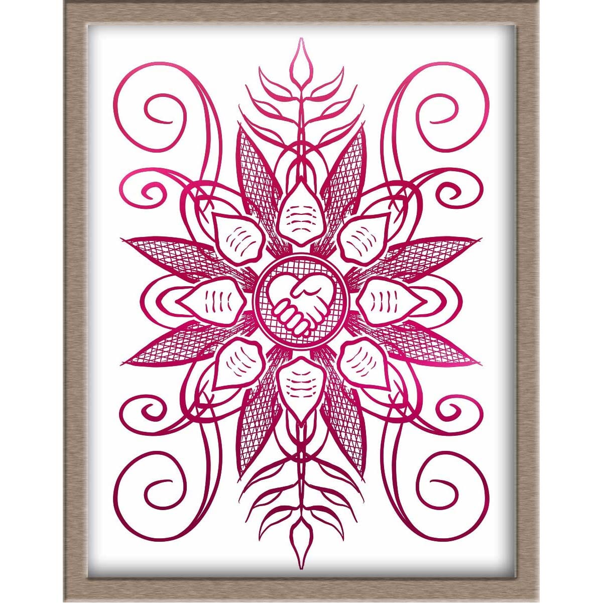 Common Humanity Collective Mandala Foiled Print | A Portion of Sales Donated Posters, Prints, & Visual Artwork JoyousJoyfulJoyness 