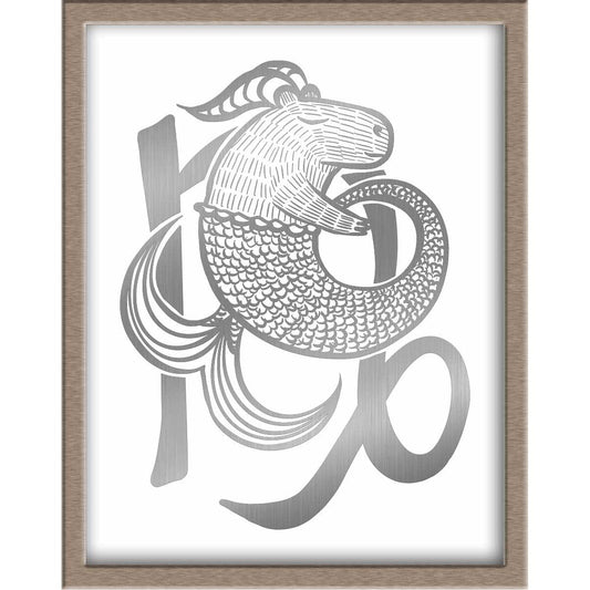 Capybara Zodiac Foiled Print - 10 - Capricorn Posters, Prints, & Visual Artwork JoyousJoyfulJoyness 