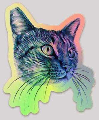 Cat Holographic Sticker (Doris) Decorative Stickers JoyousJoyfulJoyness