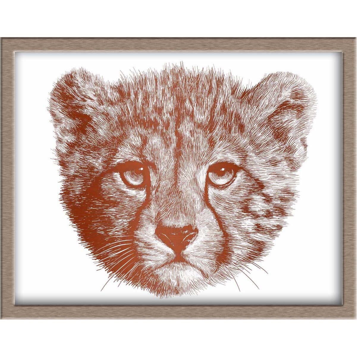 Cheetah Cub Foiled Print Posters, Prints, & Visual Artwork JoyousJoyfulJoyness