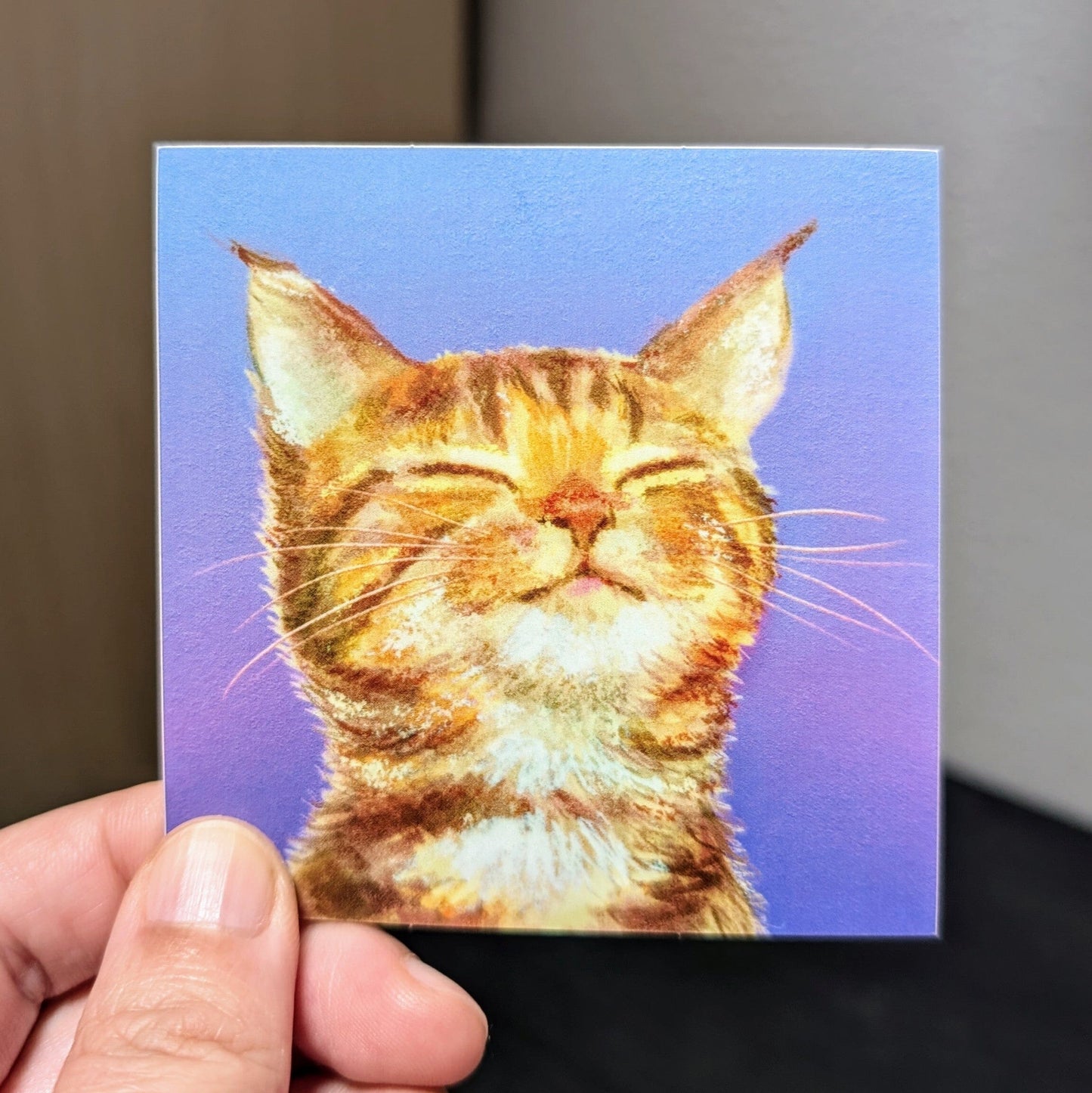 Content Kitty Non-Holographic Matte Sticker Decorative Stickers JoyousJoyfulJoyness