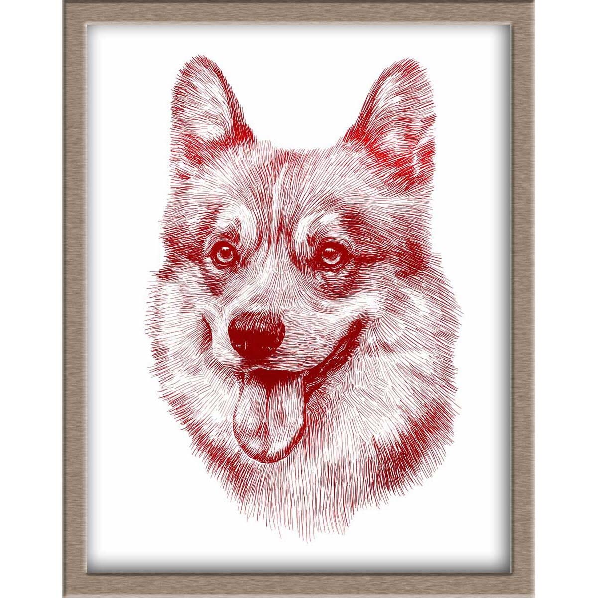 Corgi Foiled Print Posters, Prints, & Visual Artwork JoyousJoyfulJoyness
