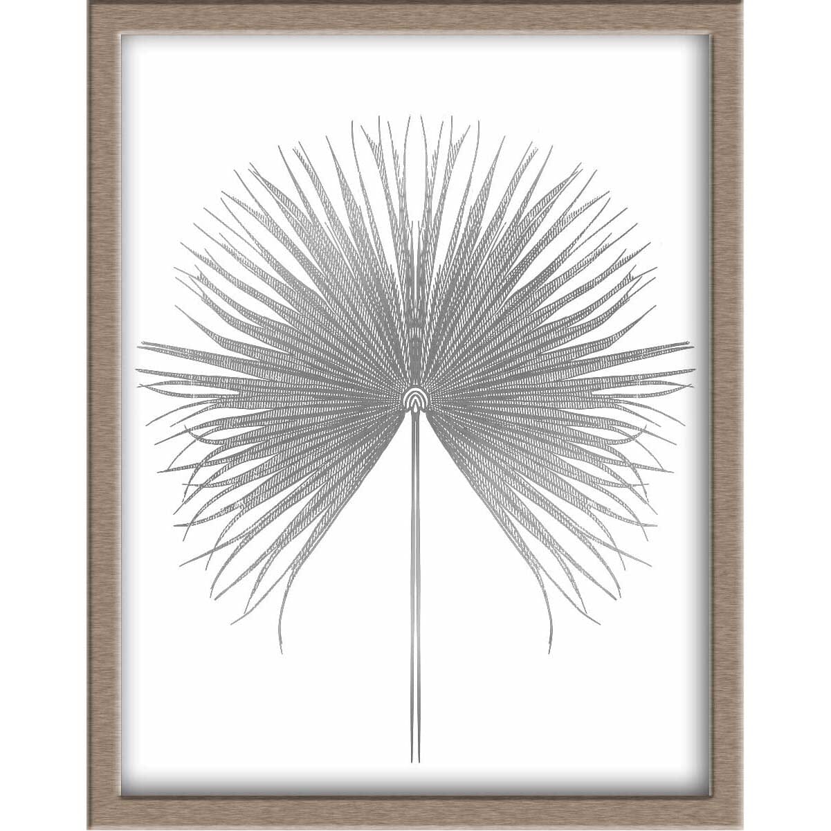 Fan Palm Foiled Print Posters, Prints, & Visual Artwork JoyousJoyfulJoyness