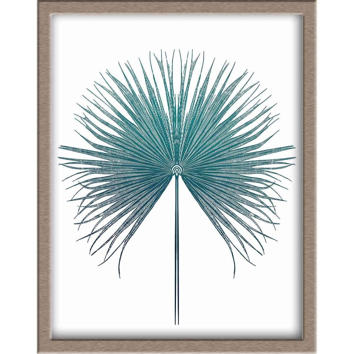 Fan Palm Foiled Print Posters, Prints, & Visual Artwork JoyousJoyfulJoyness