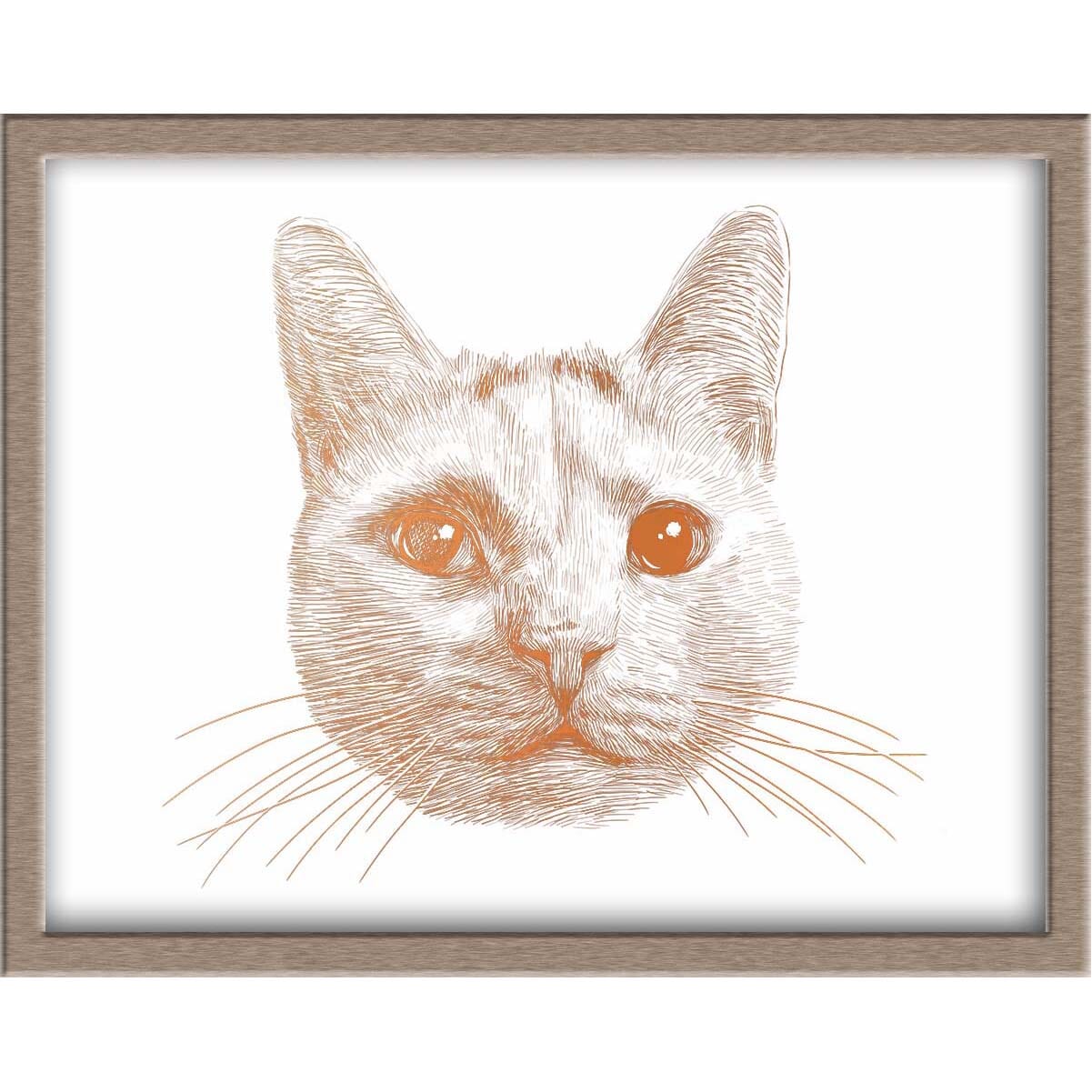 White Cat Foiled Print (Geralt) Posters, Prints, & Visual Artwork JoyousJoyfulJoyness