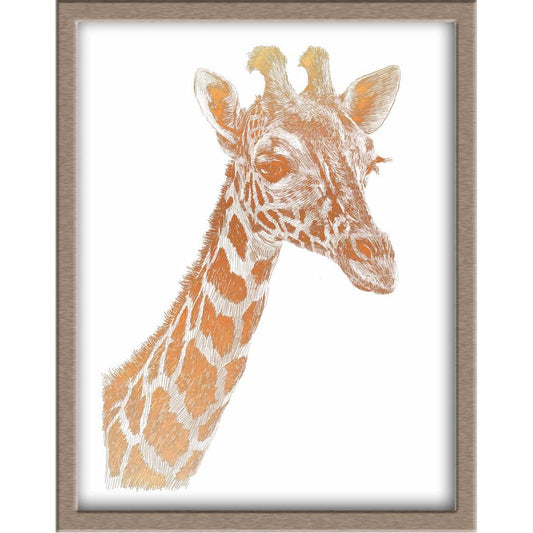 Giraffe Foiled Print Posters, Prints, & Visual Artwork JoyousJoyfulJoyness 