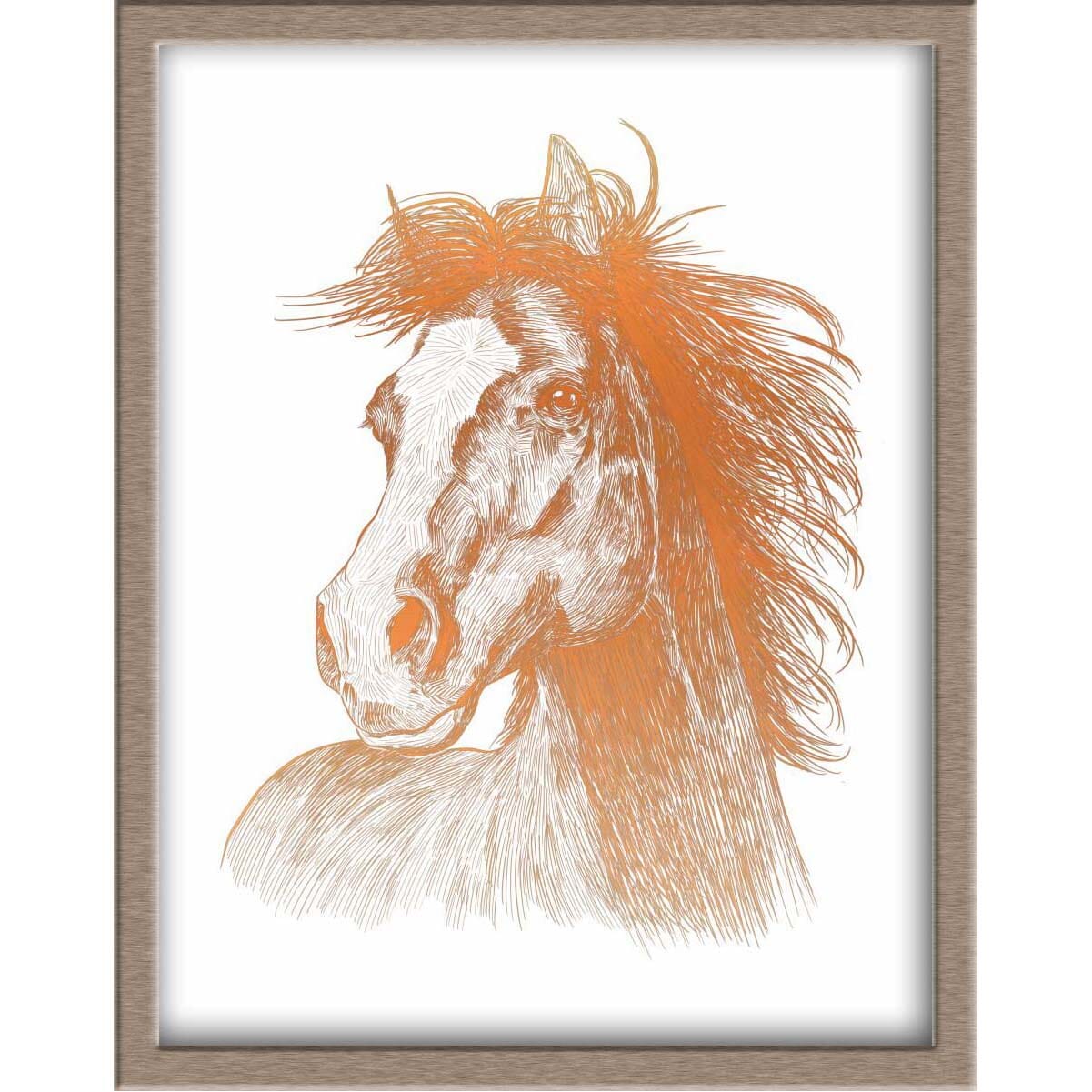 Horse Foiled Print Posters, Prints, & Visual Artwork JoyousJoyfulJoyness