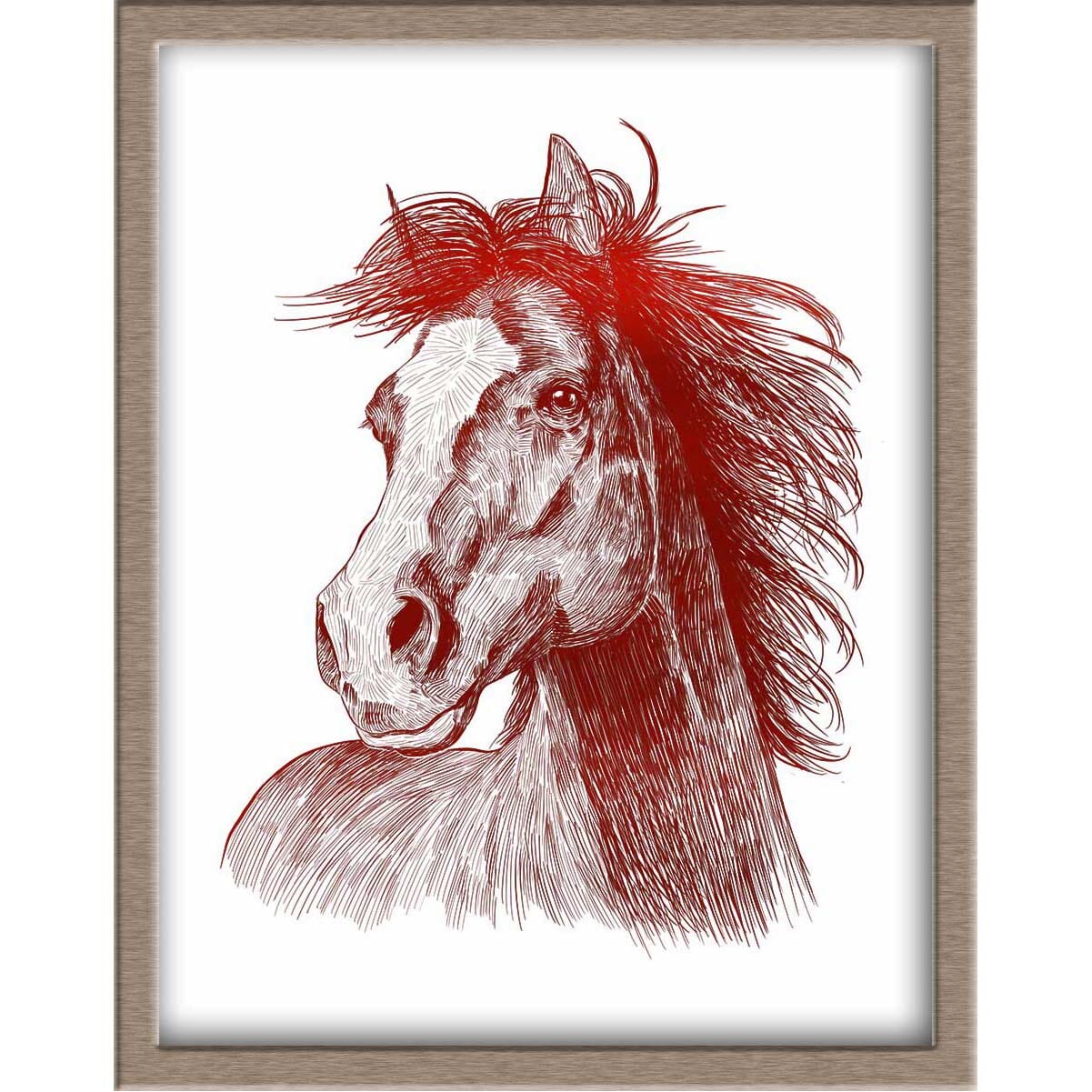 Horse Foiled Print Posters, Prints, & Visual Artwork JoyousJoyfulJoyness 
