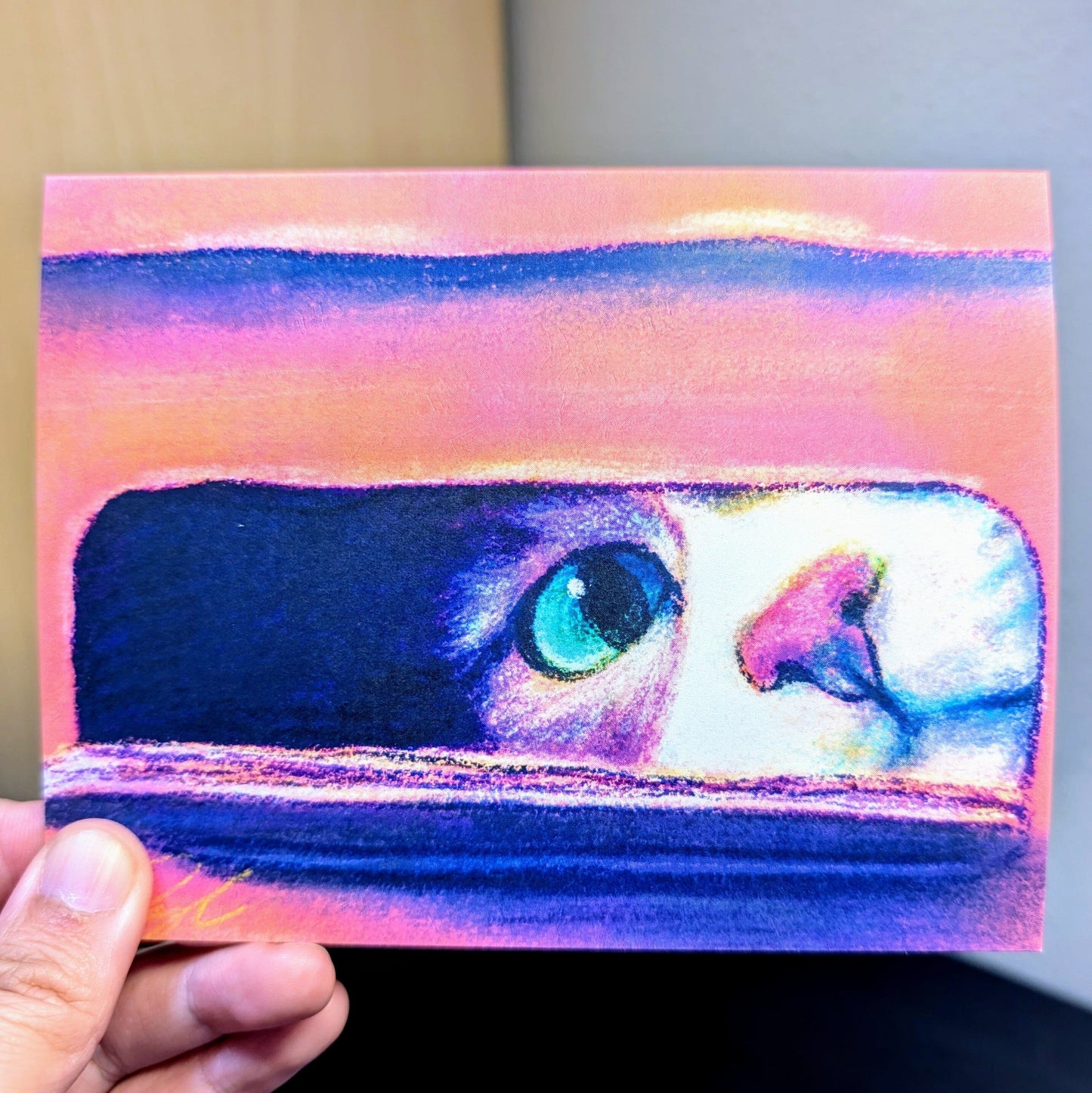 Close Encounters Collection - "I Sits" Greeting Card - Blank Card with a Cute Cat Sitting in a Box (Limited Quantities) Greeting Card JoyousJoyfulJoyness