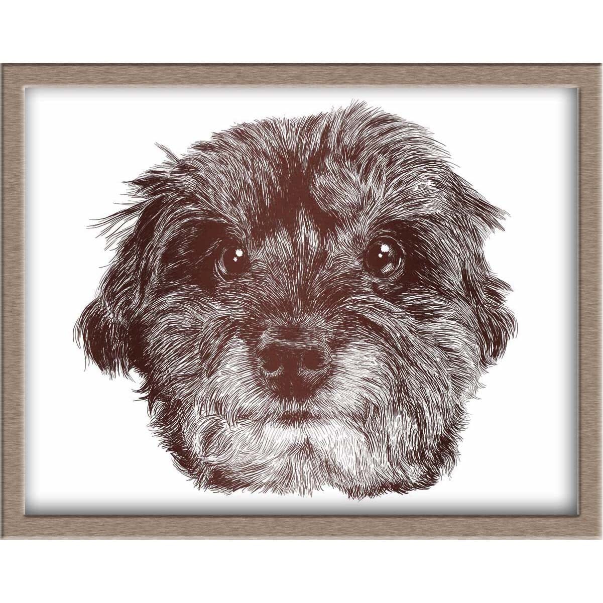 Handsome Dog Foiled Print (Jet) Posters, Prints, & Visual Artwork JoyousJoyfulJoyness