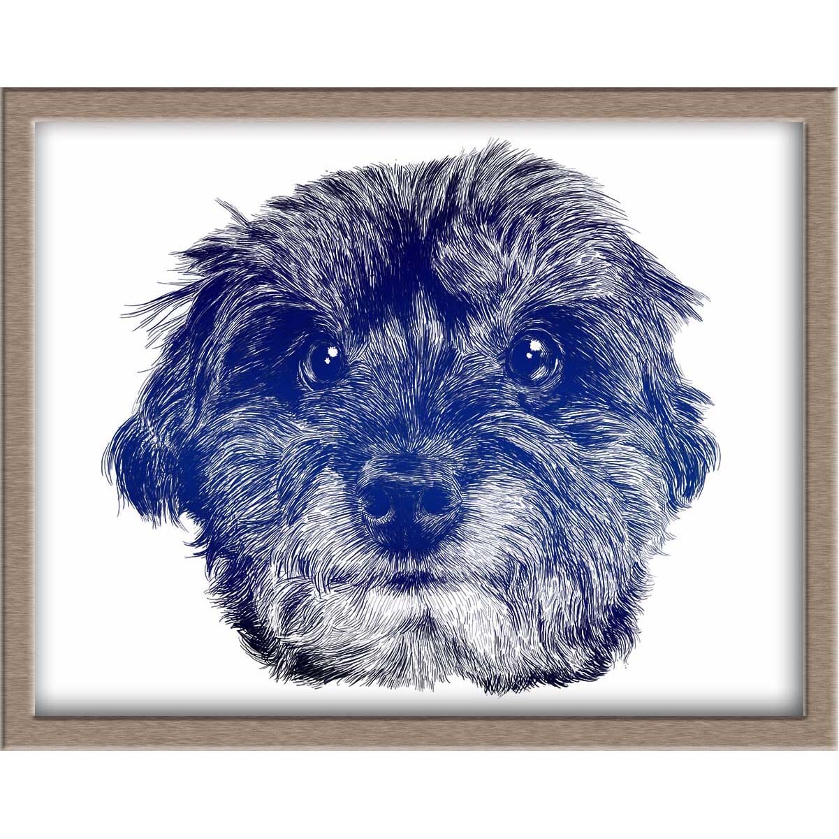 Handsome Dog Foiled Print (Jet) Posters, Prints, & Visual Artwork JoyousJoyfulJoyness