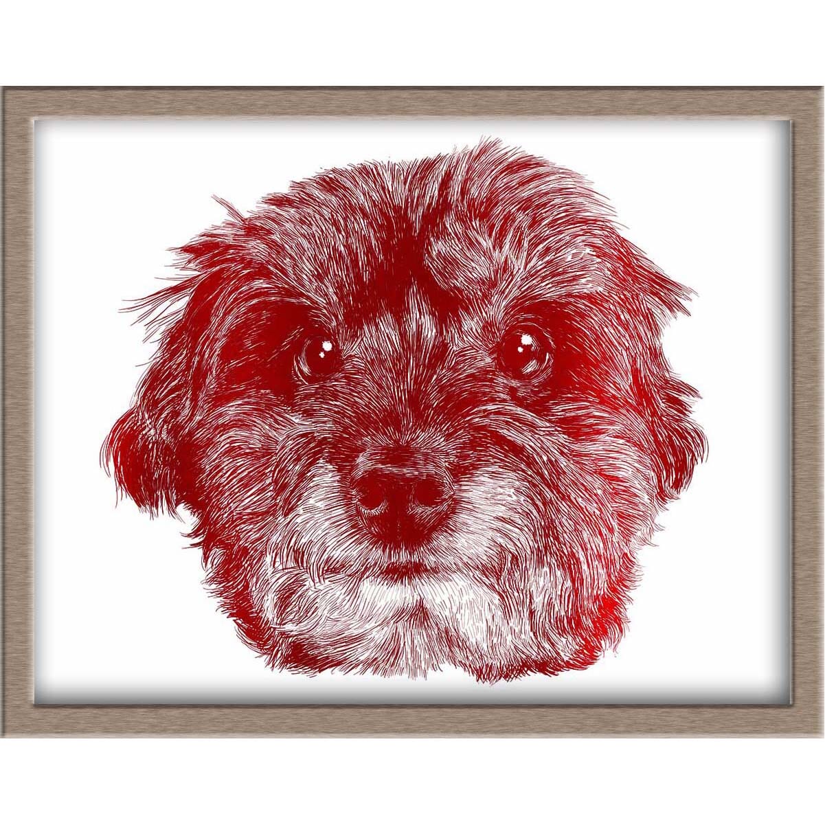 Handsome Dog Foiled Print (Jet) Posters, Prints, & Visual Artwork JoyousJoyfulJoyness