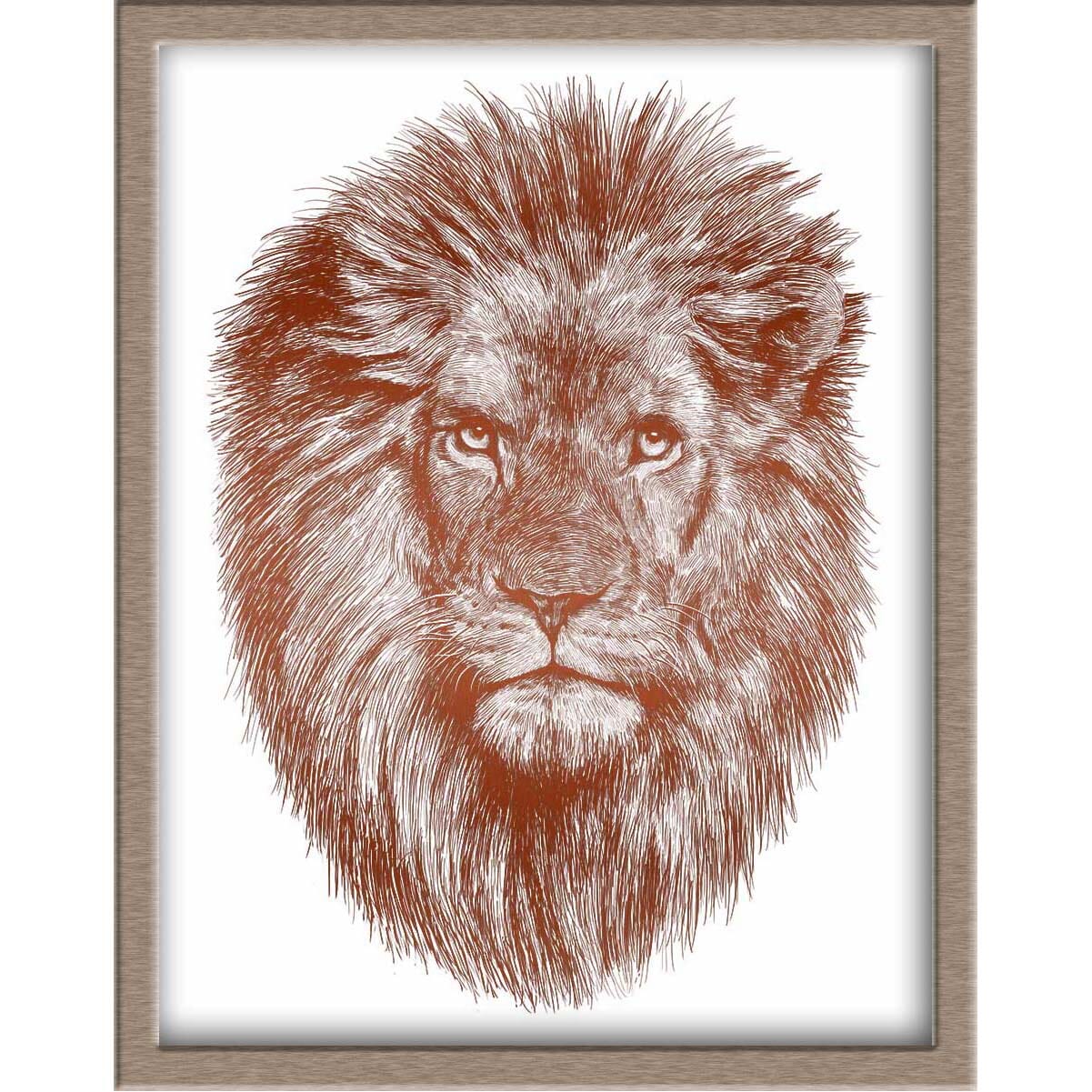 Lion Foiled Print Posters, Prints, & Visual Artwork JoyousJoyfulJoyness