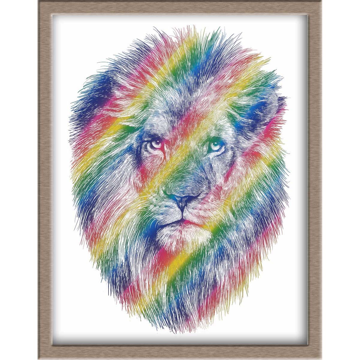 Lion Foiled Print Posters, Prints, & Visual Artwork JoyousJoyfulJoyness