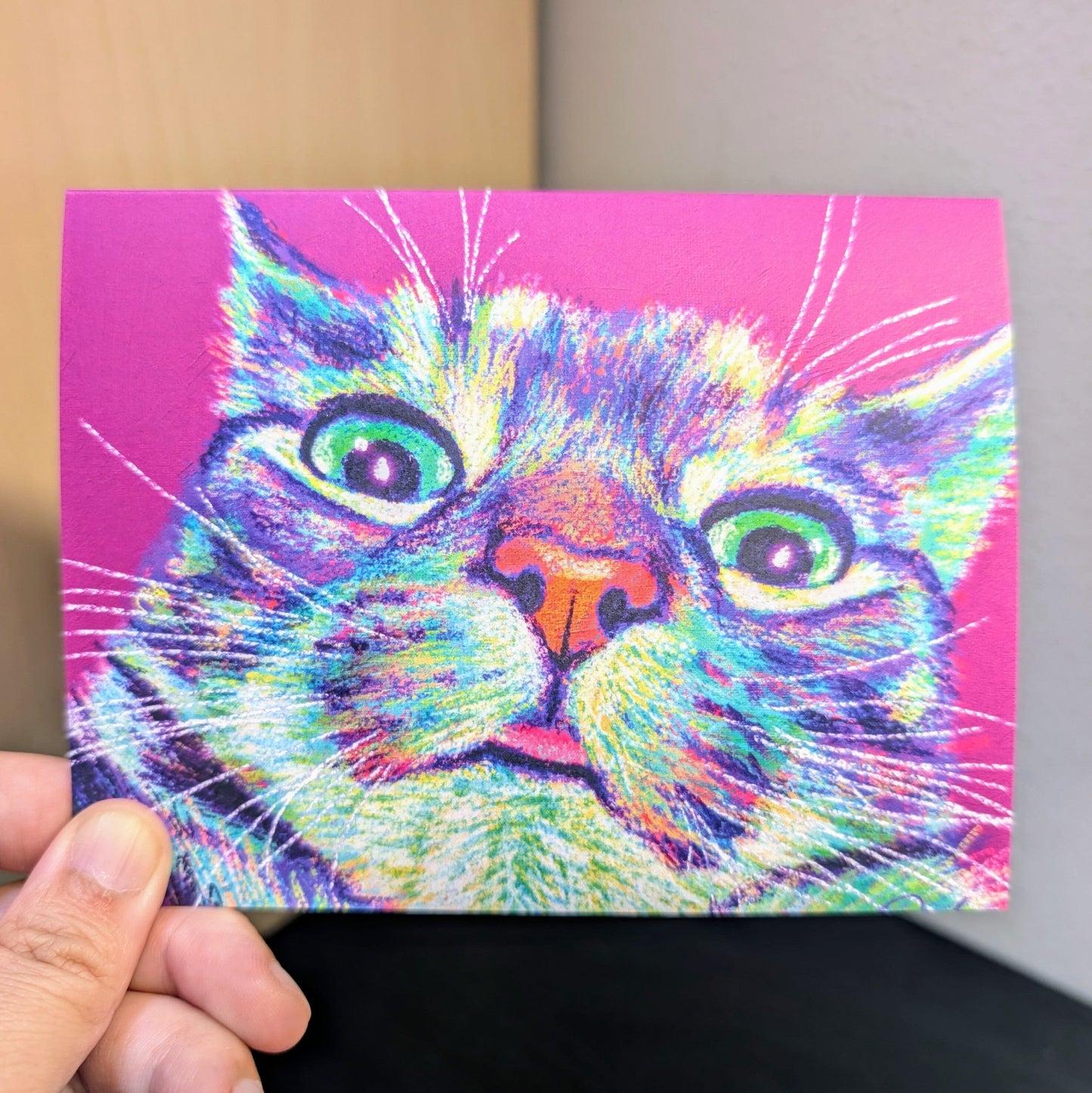 Close Encounters Collection - Blep Greeting Card - Blank Card with a Silly Cat Sticking Out His Tongue (Limited Quantities) Greeting Card JoyousJoyfulJoyness