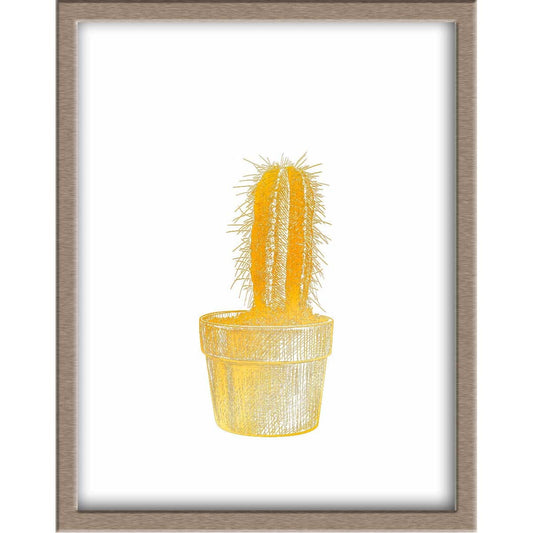 Miniature Potted Cactus Foiled Print Posters, Prints, & Visual Artwork JoyousJoyfulJoyness 