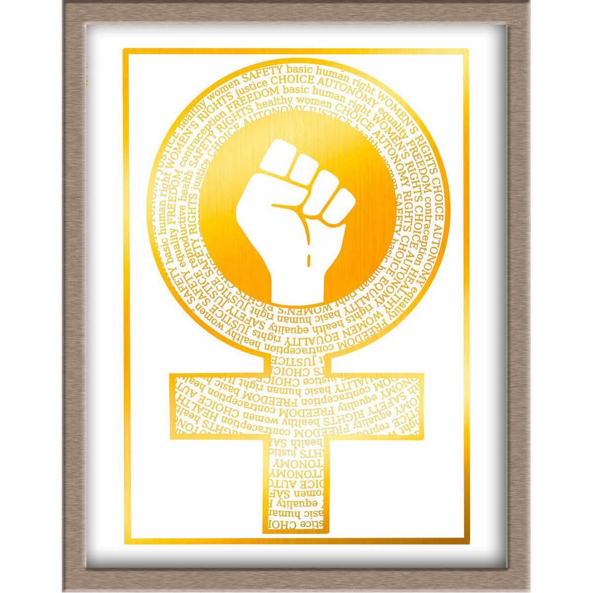 Pro-Choice Foiled Print Posters, Prints, & Visual Artwork JoyousJoyfulJoyness