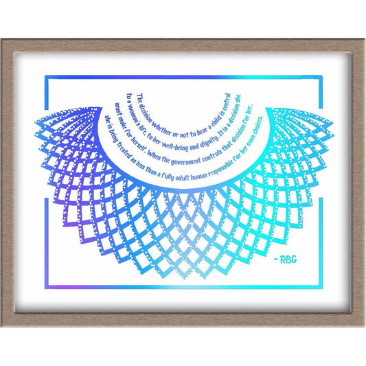 RBG Quote Foiled Print Posters, Prints, & Visual Artwork JoyousJoyfulJoyness