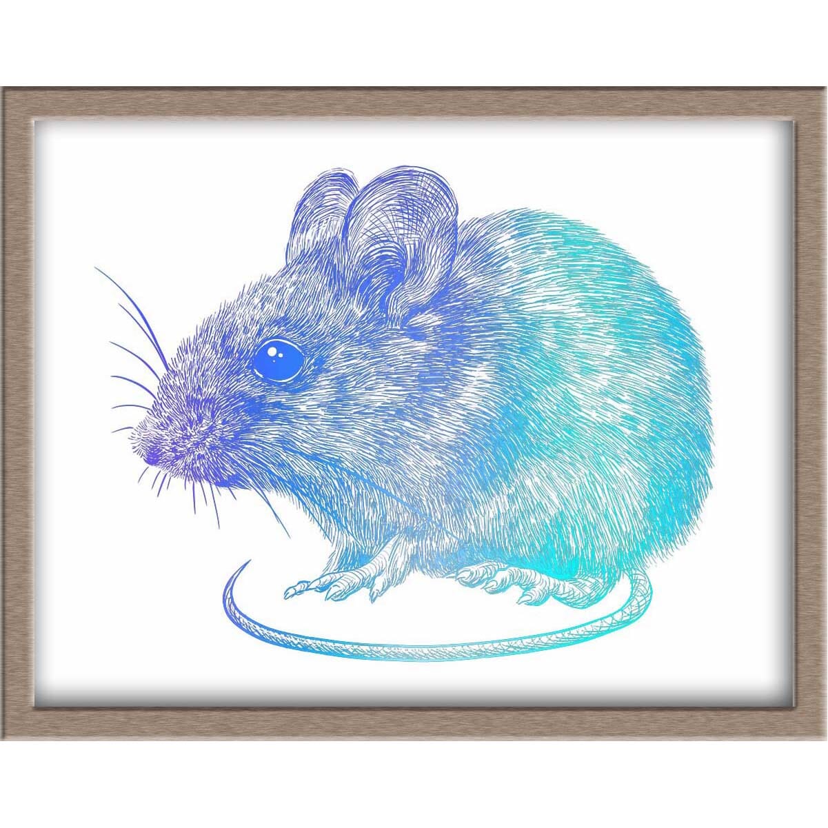 Rat/Mouse Foiled Print Posters, Prints, & Visual Artwork JoyousJoyfulJoyness