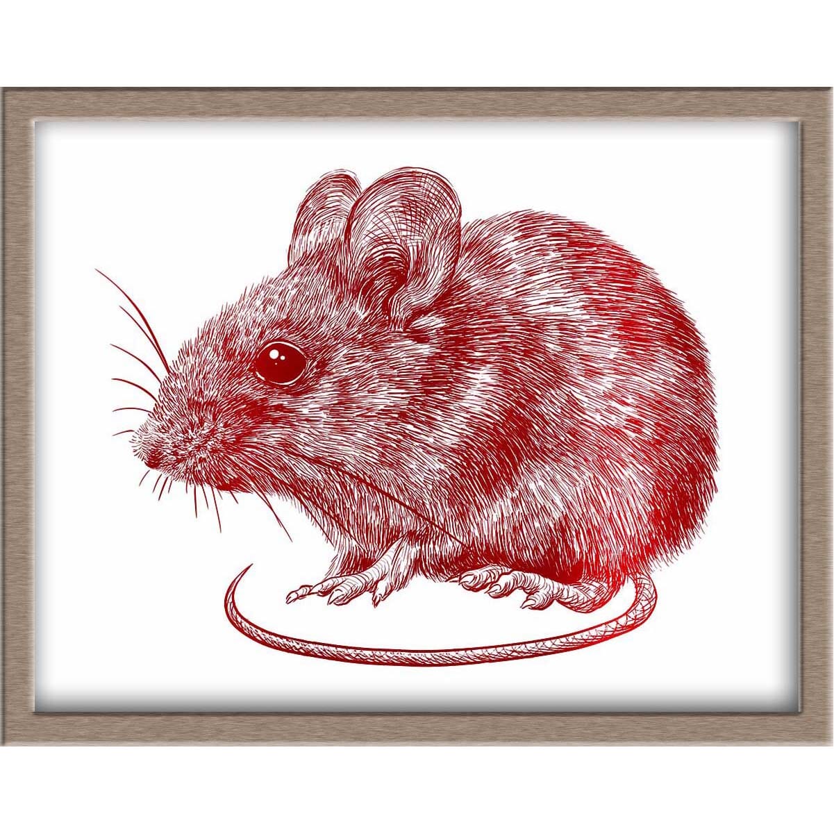 Rat/Mouse Foiled Print Posters, Prints, & Visual Artwork JoyousJoyfulJoyness