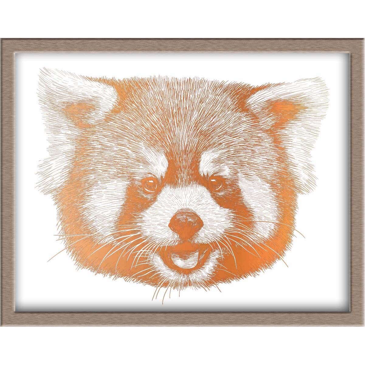 Red Panda Foiled Print Posters, Prints, & Visual Artwork JoyousJoyfulJoyness