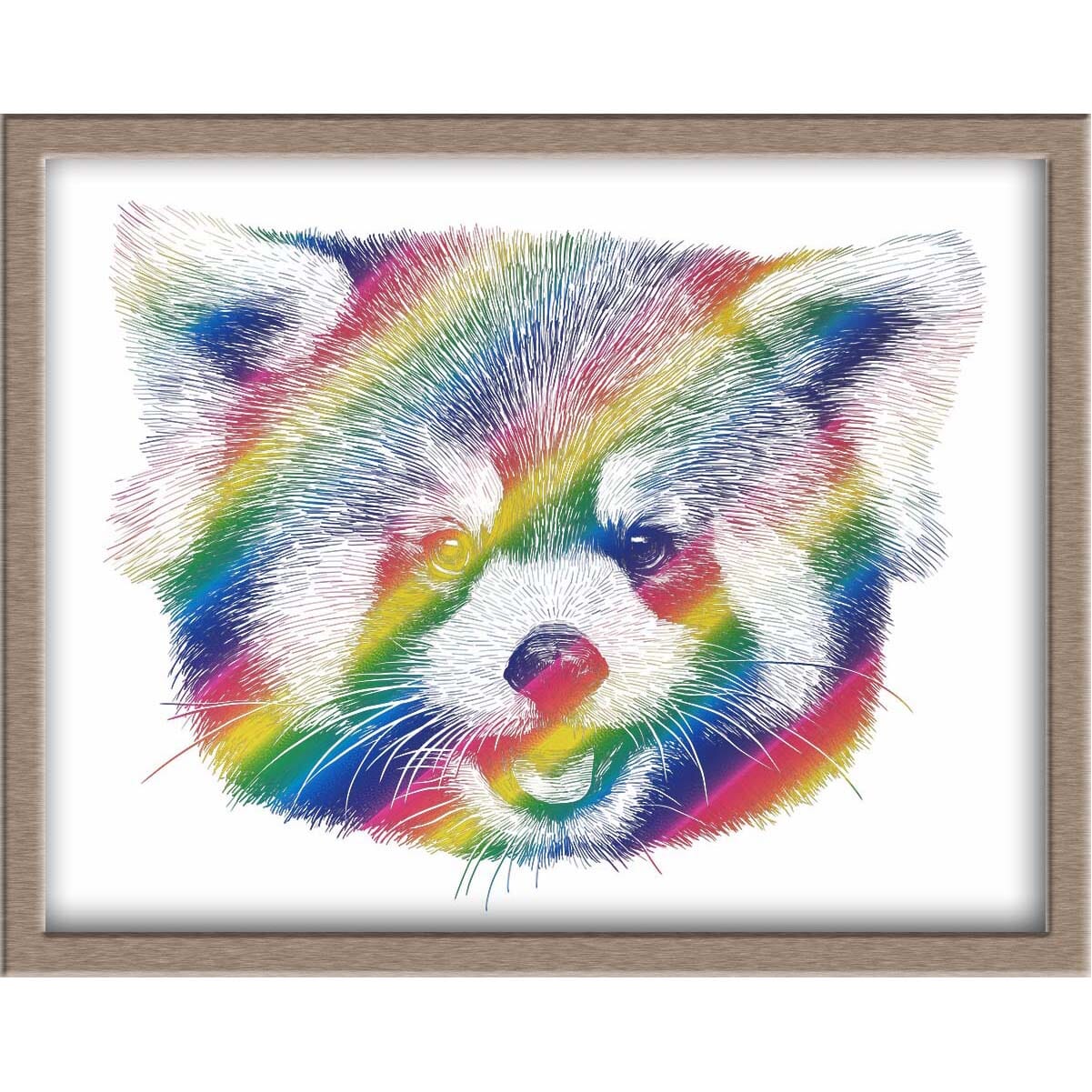 Red Panda Foiled Print Posters, Prints, & Visual Artwork JoyousJoyfulJoyness