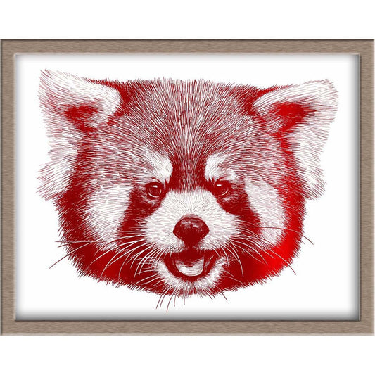 Red Panda Foiled Print Posters, Prints, & Visual Artwork JoyousJoyfulJoyness