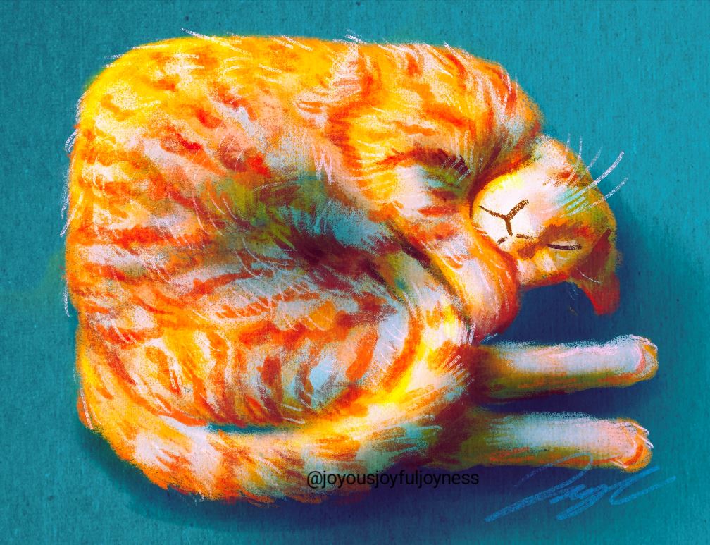 Shrimp Cat Non-Holographic Matte Sticker Decorative Stickers JoyousJoyfulJoyness