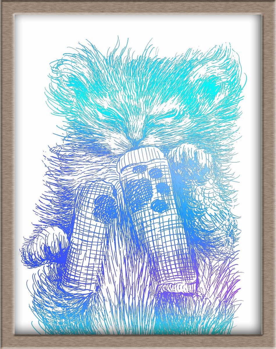 Scrungle Tater Tot and his Badonkabonks Foiled Print (50% of Sale Donated to Kitty CrusAIDe) Posters, Prints, & Visual Artwork JoyousJoyfulJoyness