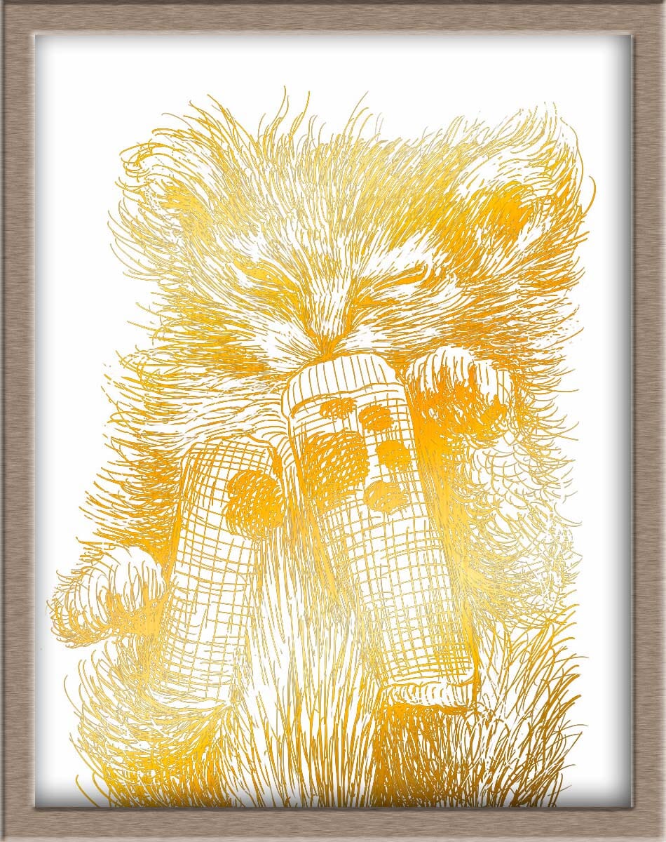 Scrungle Tater Tot and his Badonkabonks Foiled Print (50% of Sale Donated to Kitty CrusAIDe) Posters, Prints, & Visual Artwork JoyousJoyfulJoyness