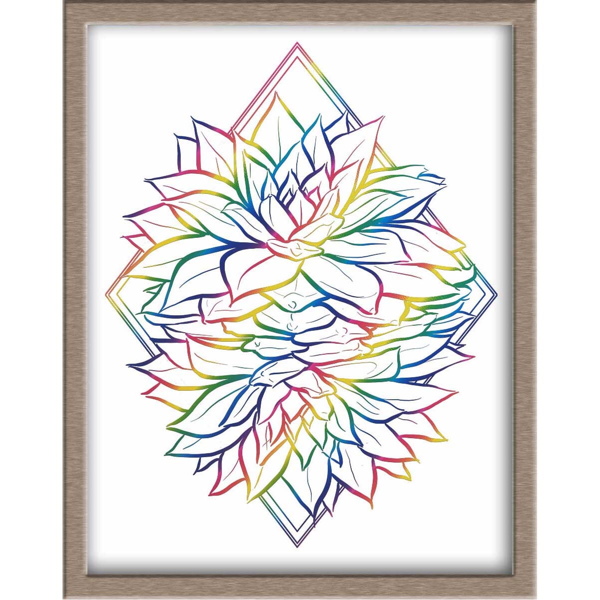 Succulent Foiled Print Posters, Prints, & Visual Artwork JoyousJoyfulJoyness