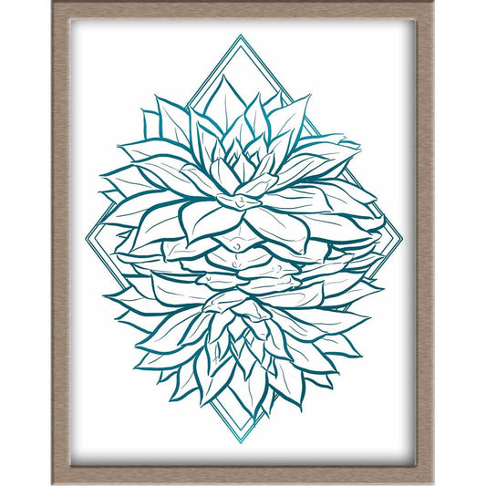 Succulent Foiled Print Posters, Prints, & Visual Artwork JoyousJoyfulJoyness
