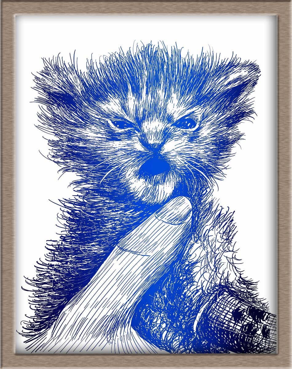 Angry Tater Tot Foiled Print (Full Body) (50% of Sale Donated to Kitty CrusAIDe) Posters, Prints, & Visual Artwork JoyousJoyfulJoyness