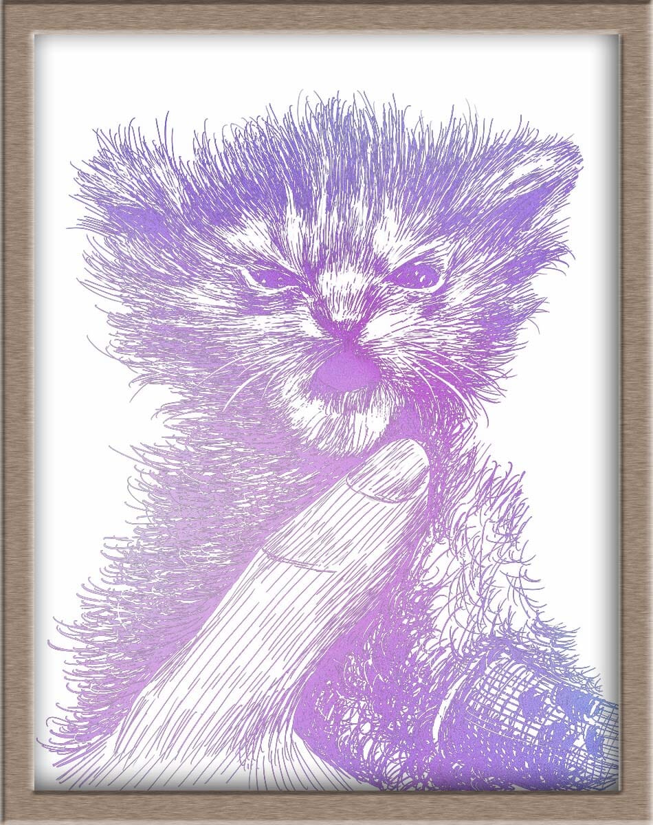 Angry Tater Tot Foiled Print (Full Body) (50% of Sale Donated to Kitty CrusAIDe) Posters, Prints, & Visual Artwork JoyousJoyfulJoyness