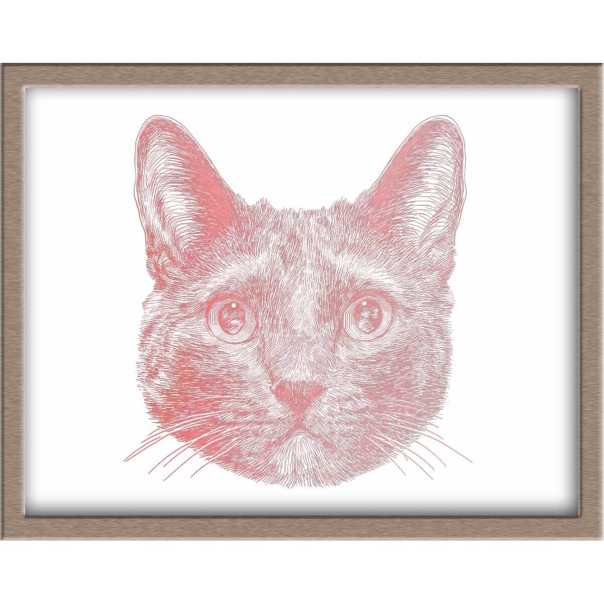 Gentle Cat Foiled Print (Tessarion) Posters, Prints, & Visual Artwork JoyousJoyfulJoyness