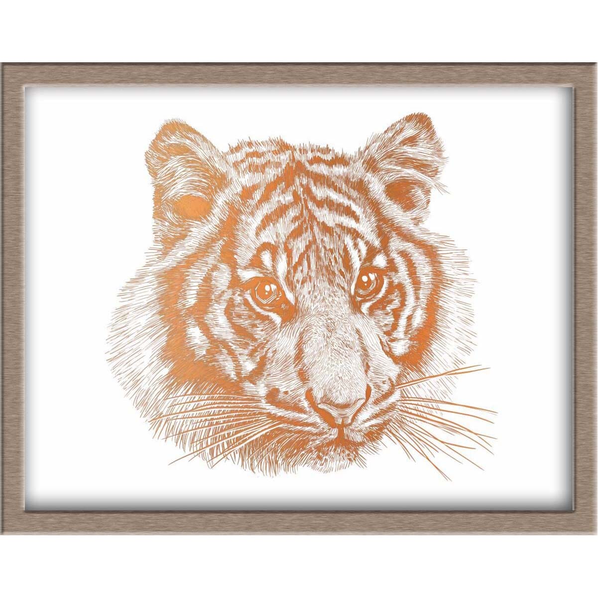 Tiger Foiled Print Posters, Prints, & Visual Artwork JoyousJoyfulJoyness