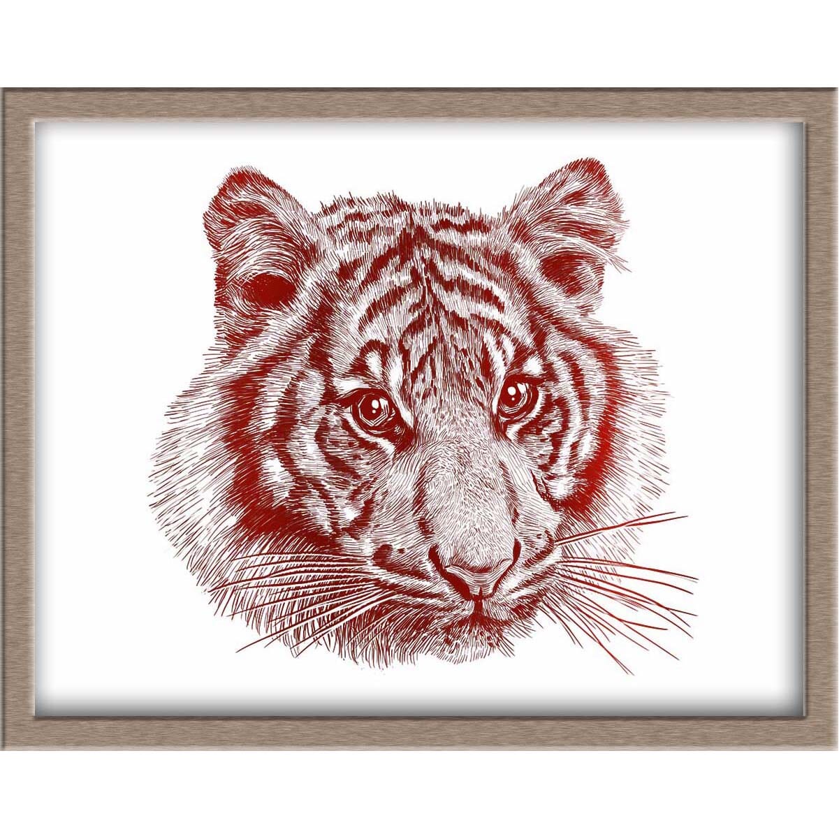 Tiger Foiled Print Posters, Prints, & Visual Artwork JoyousJoyfulJoyness