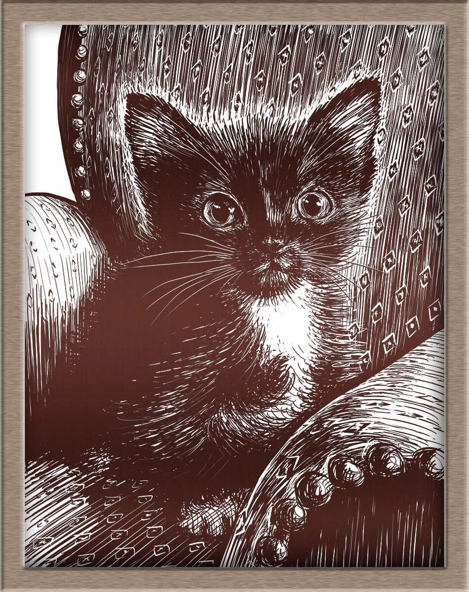 Tiny Tim in his Chair Foiled Print (50% of Sale Donated to Tiny Tim's Tiny Foster Family) Posters, Prints, & Visual Artwork JoyousJoyfulJoyness