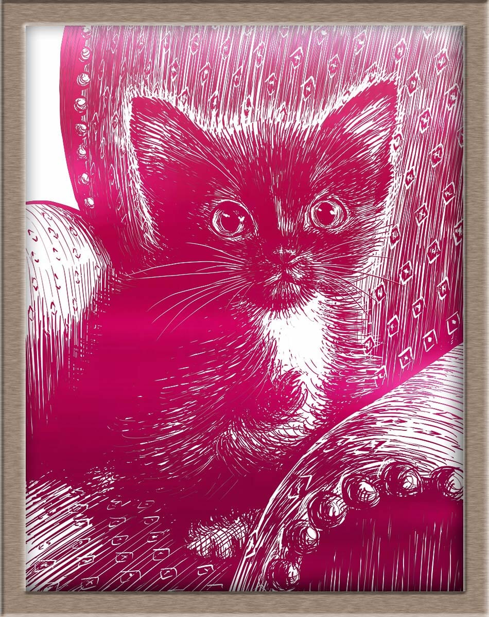 Tiny Tim in his Chair Foiled Print (50% of Sale Donated to Tiny Tim's Tiny Foster Family) Posters, Prints, & Visual Artwork JoyousJoyfulJoyness