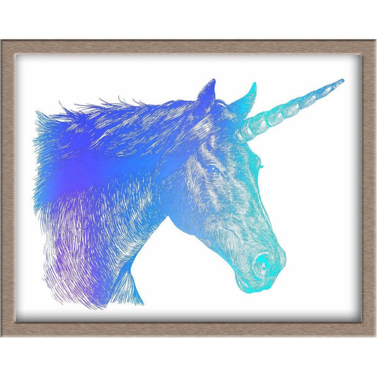 Unicorn Foiled Print Posters, Prints, & Visual Artwork JoyousJoyfulJoyness