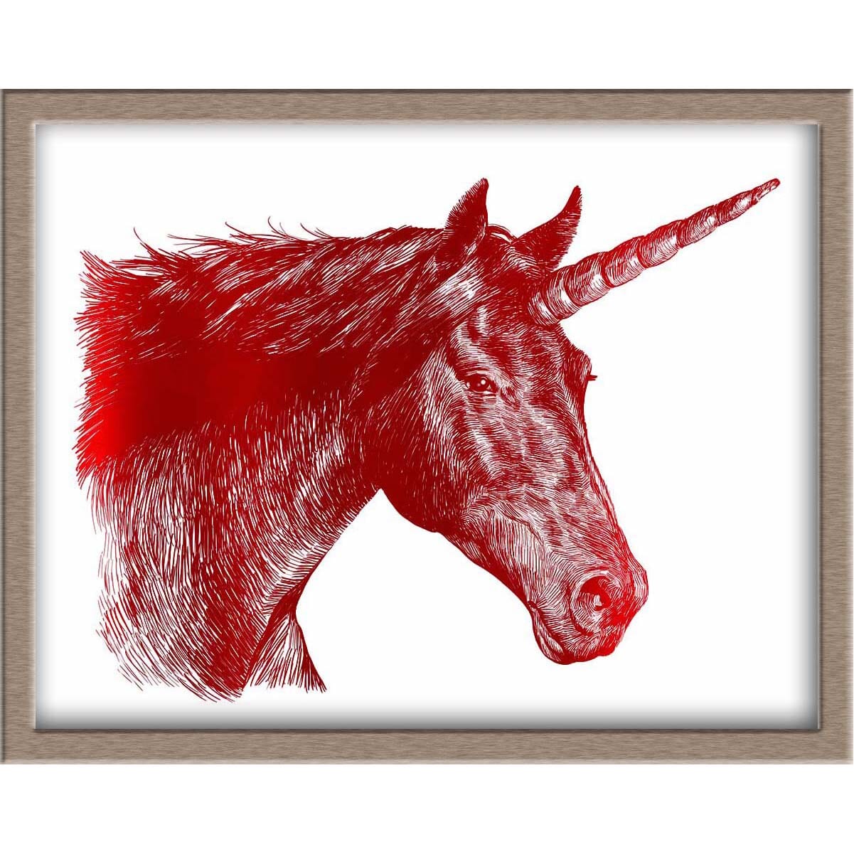 Unicorn Foiled Print Posters, Prints, & Visual Artwork JoyousJoyfulJoyness