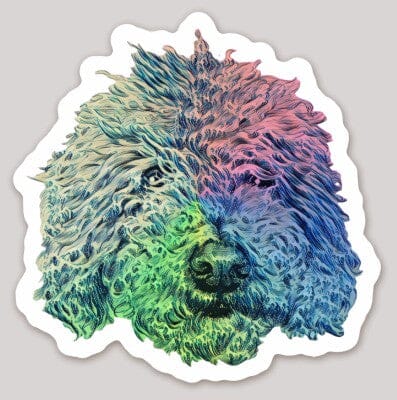 Wave Dog Holographic Sticker Decorative Stickers JoyousJoyfulJoyness