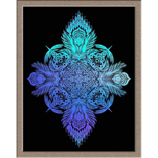 Wing Mandala Foiled Print Posters, Prints, & Visual Artwork JoyousJoyfulJoyness