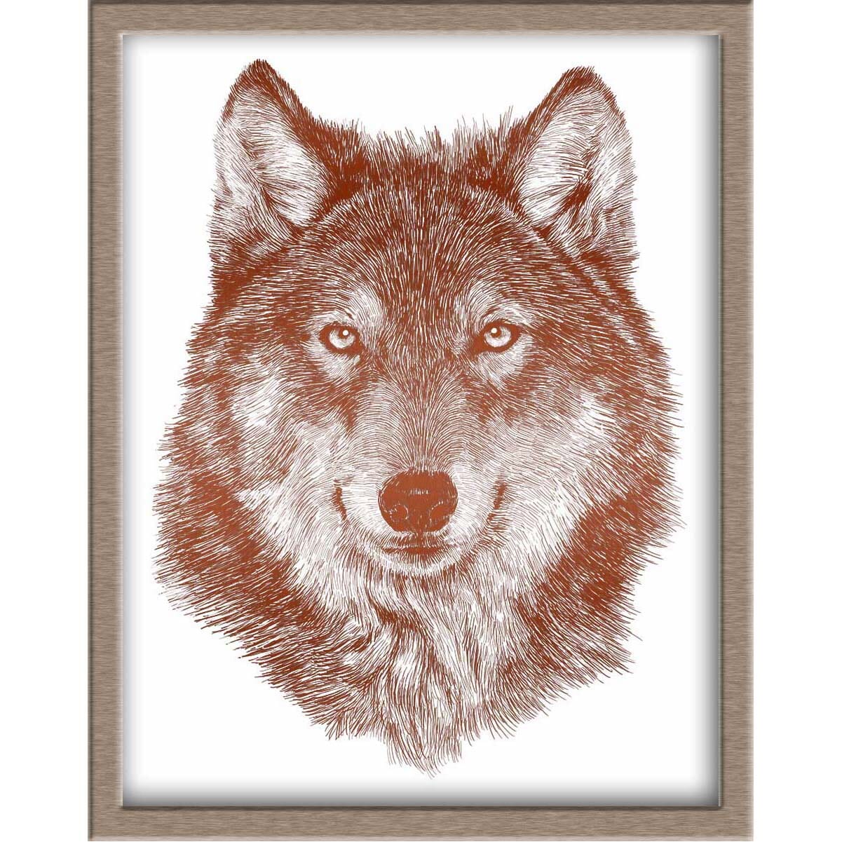 Wolf Foiled Print Posters, Prints, & Visual Artwork JoyousJoyfulJoyness