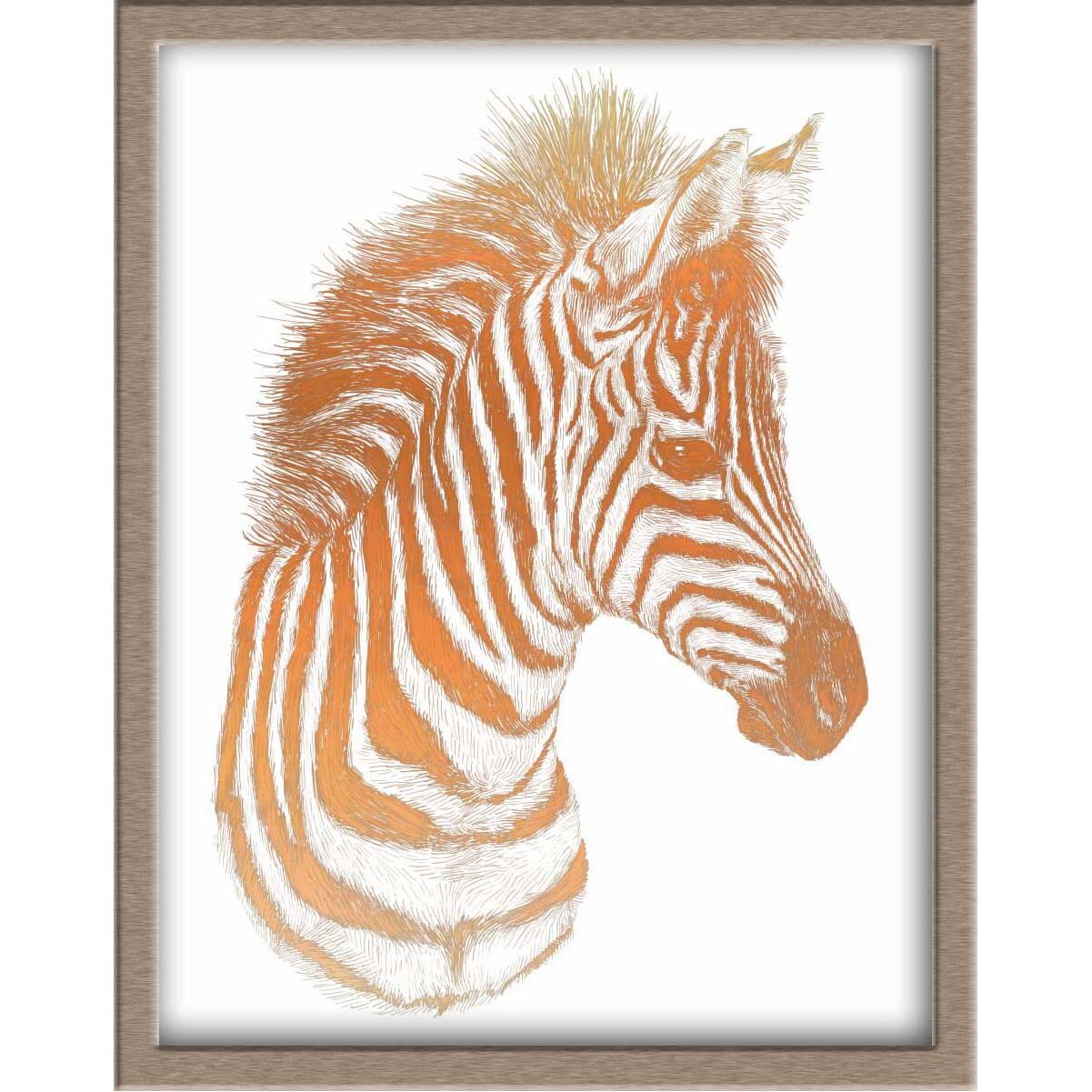 Zebra Foiled Print Posters, Prints, & Visual Artwork JoyousJoyfulJoyness
