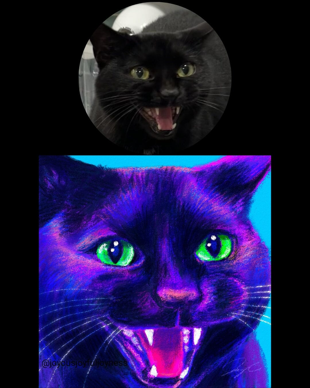 Custom Painted Pet Portrait Pre-Order (starting at $300) Posters, Prints, & Visual Artwork JoyousJoyfulJoyness